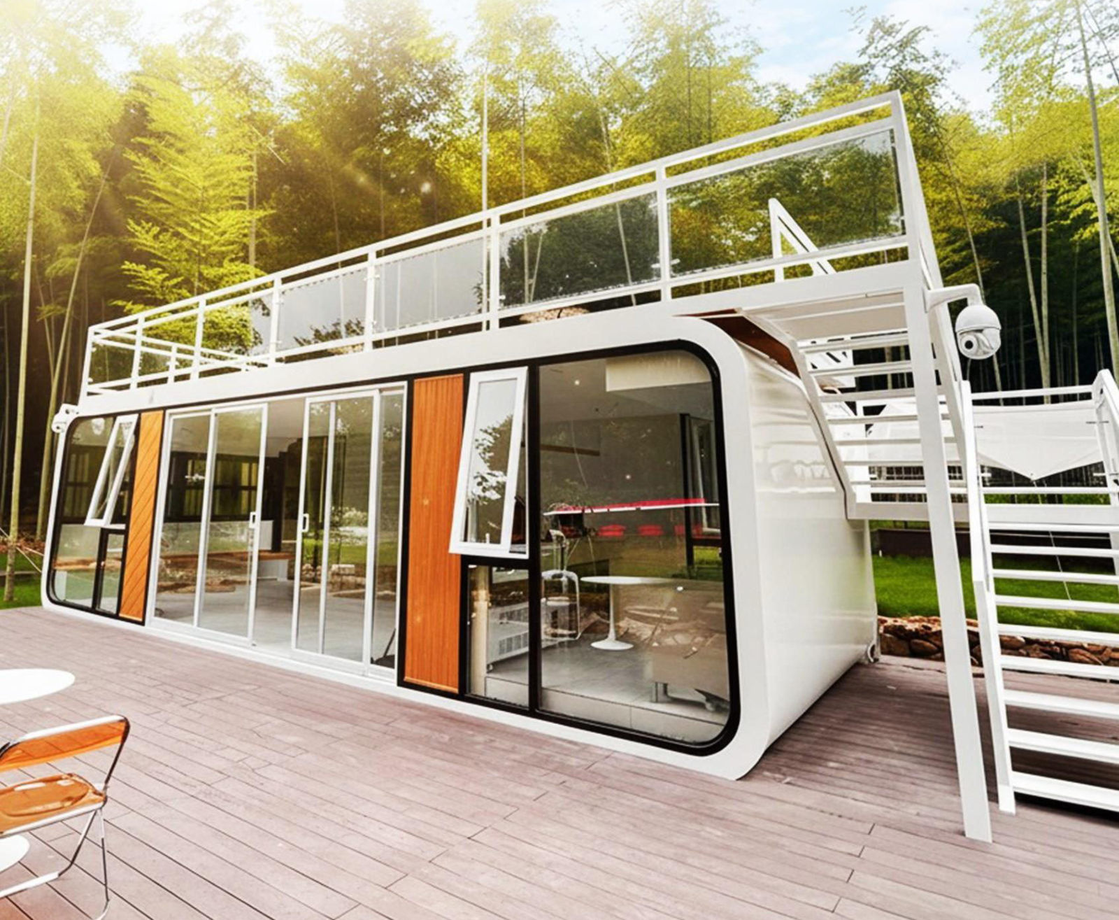 Apple Cabin with rooftop deck